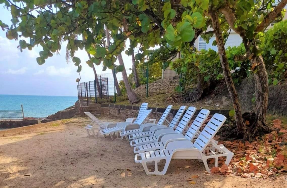 Ilet Bleu Studio Cosy Rdc Vue Mer Et Jardin - Acces Direct Plage Ле-Гозьє Екстер'єр фото