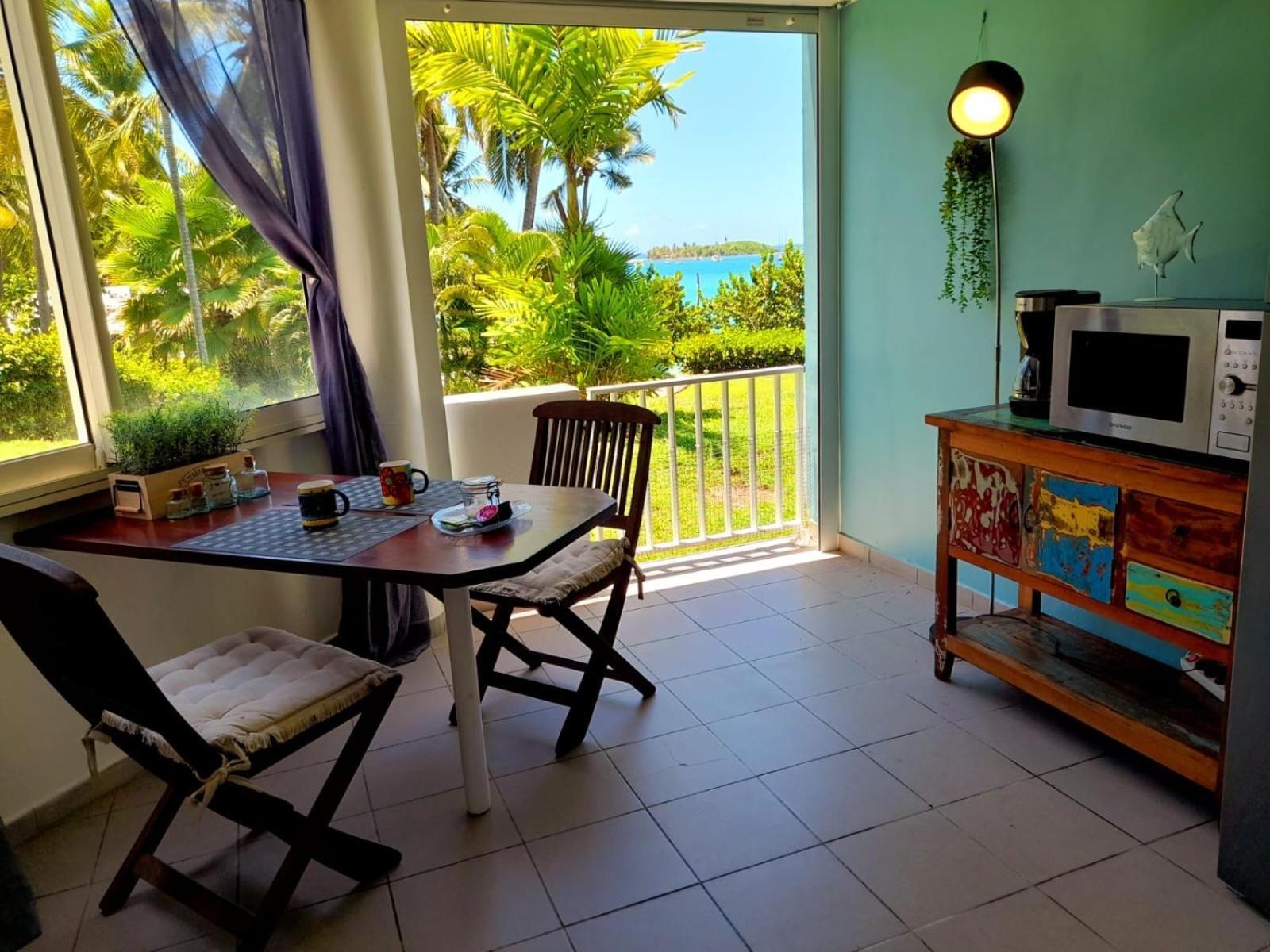 Ilet Bleu Studio Cosy Rdc Vue Mer Et Jardin - Acces Direct Plage Ле-Гозьє Екстер'єр фото